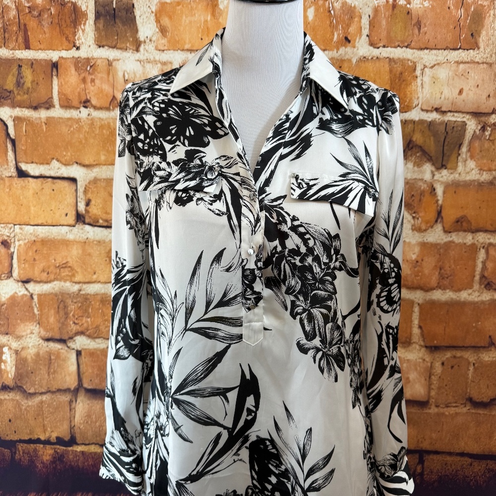 WHBM Printed Blouse